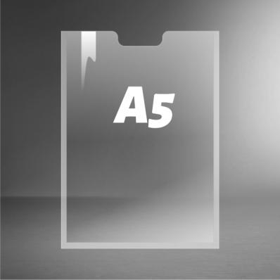 Карман А5 пластиковый информационный с прозрачным скотчем