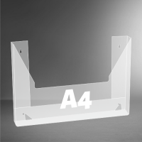 Карман А4 пластиковый информационный горизонтальный для пачки бумаг