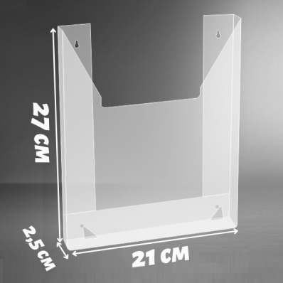 Карман А4 пластиковый информационный толщиной 0,7 мм для пачки бумаг